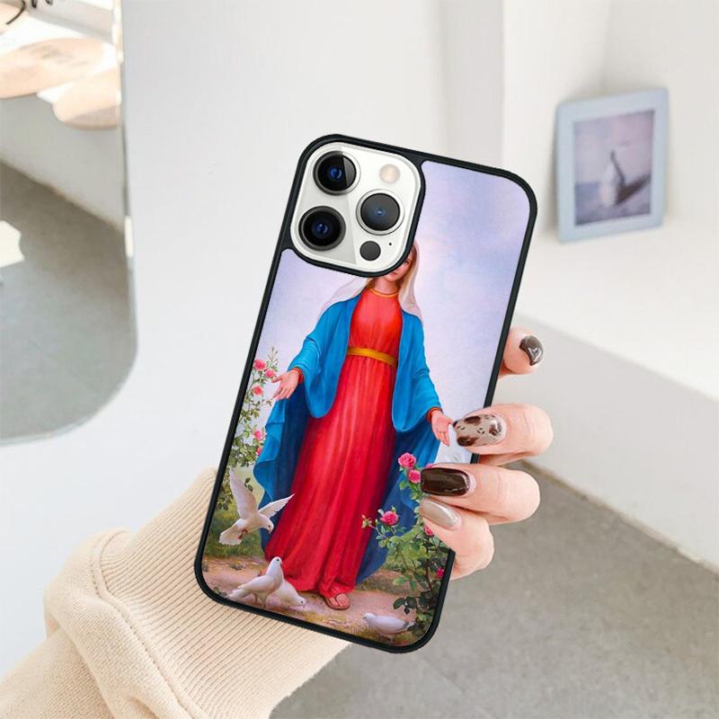 Virgin Mary Phone Case For iPhone 17 Air 16 15 14 11 12 13 Pro  MAX Plus coque Cover Shell