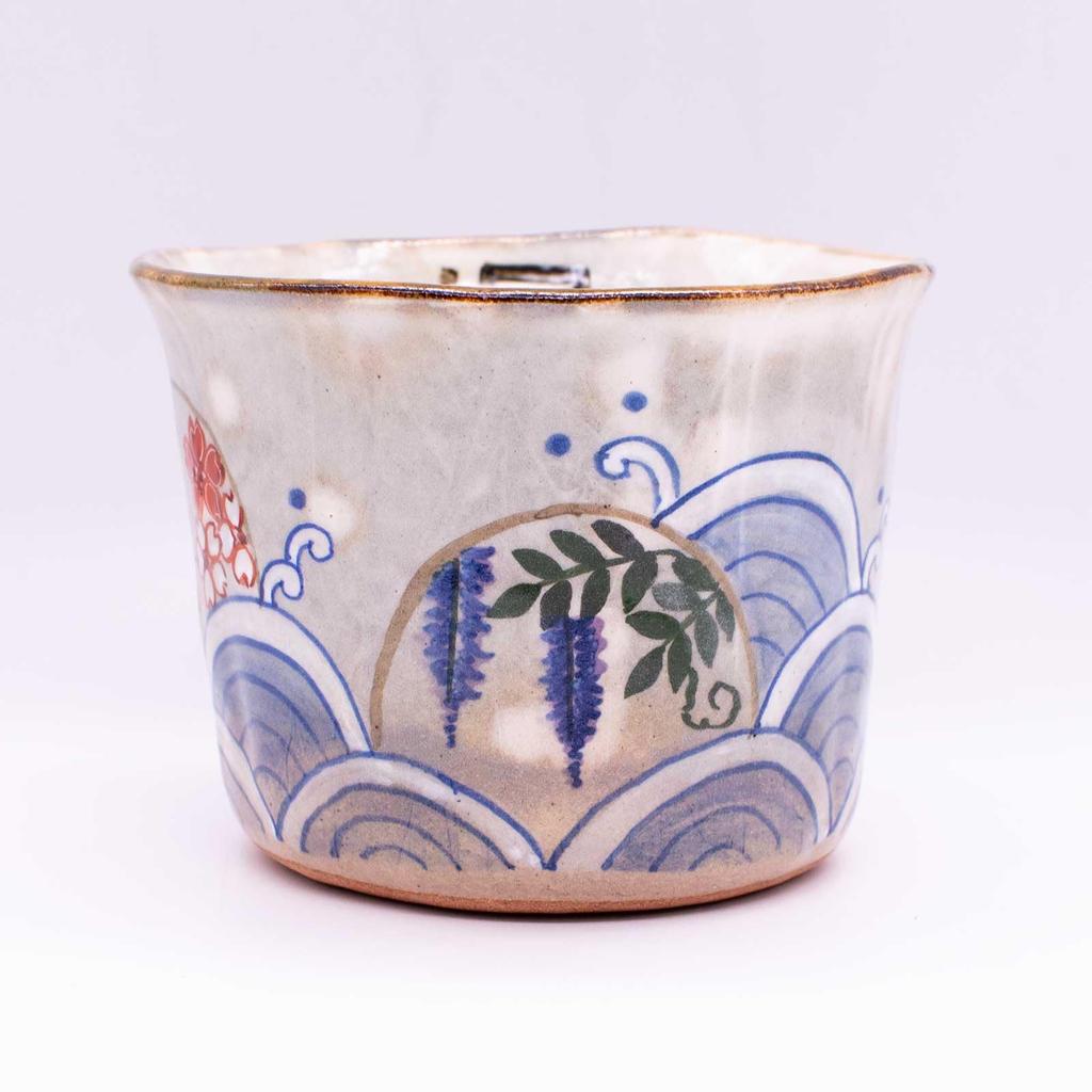 Maeken Kyo-yaki Kiyomizu-yaki Mug, Approx. 220ml, by Mikiko Shimizu, Genjiko, Made In Japan, 270162