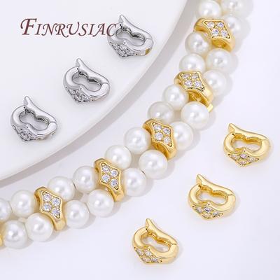 18K Gold Plated 2-row Beads Separators,Decorative Beads,Metal Spacer Beads For Jewelry Making Supplies,Handmade DIY Accessories