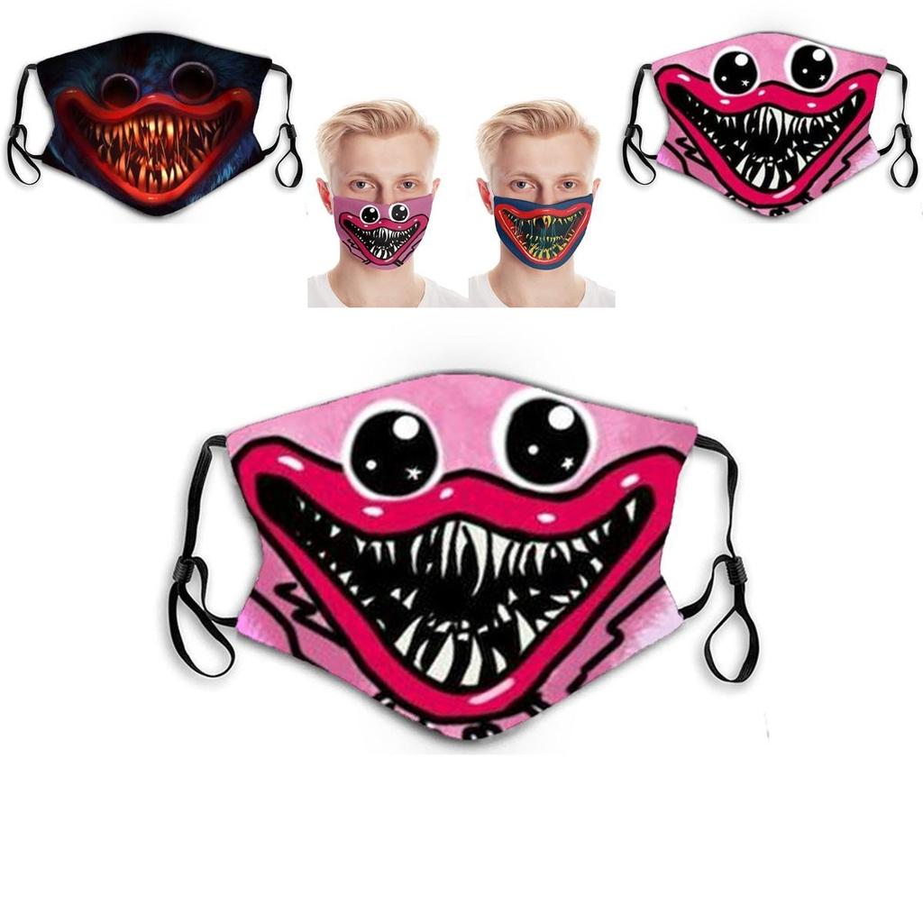 Premium Cotton Poppy Playtime Huggy Wuggys Adult Halloween Mask Breathable Moisture-wicking