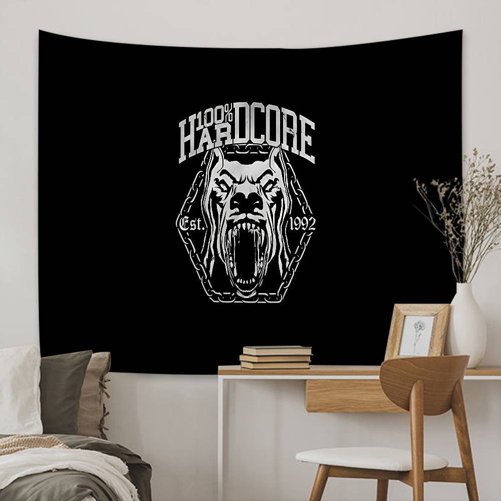 

Bone Gabber Hardcore Dog Colorful Tapestry Wall Fabric Bohemian Wall Tapestries Mandala Wall Hanging Room Decoration Items 74x94cm(29x37in)