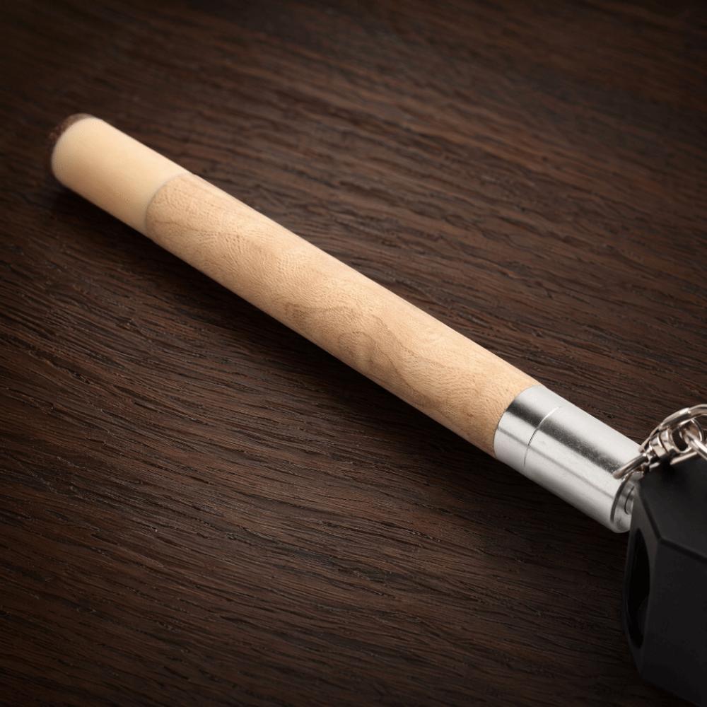 2 in 1 Pool Cue Chalk Holder Compact Tip Pricker Wooden Cue Billiard Chalk Box Billiard Accessory 2 in 1