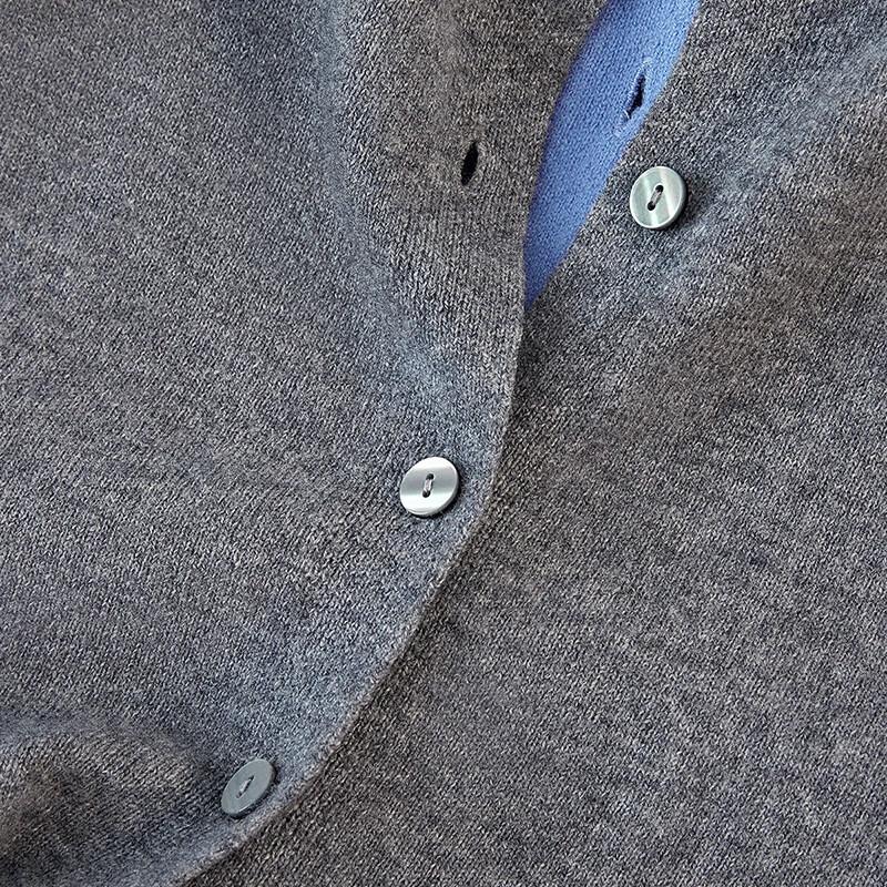 Women's Round Neck Faux Two-Piece Knit Sweater