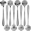 8 Piece Emmy Flower Puppy Flower Spoon Stainless Steel Dessert Reusable Coffee Puppy Tablespoon Durable Anti Rust Tablespoon