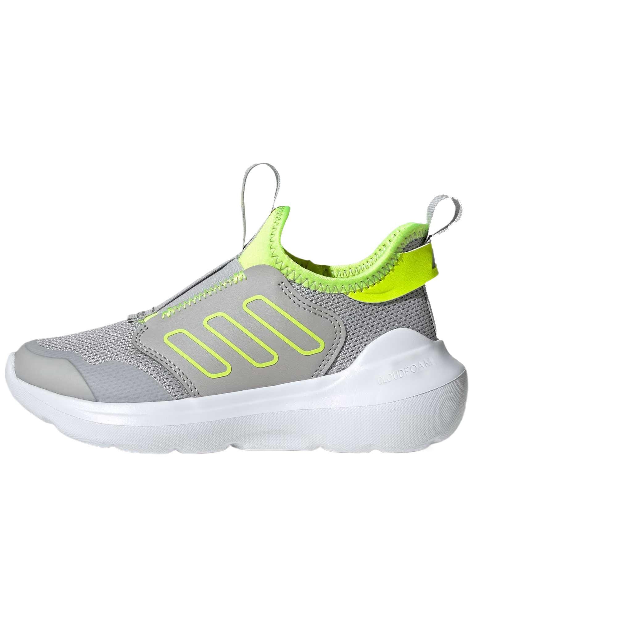 Adidas Tensaur Running Shoes Gray/Bright Lemon/White