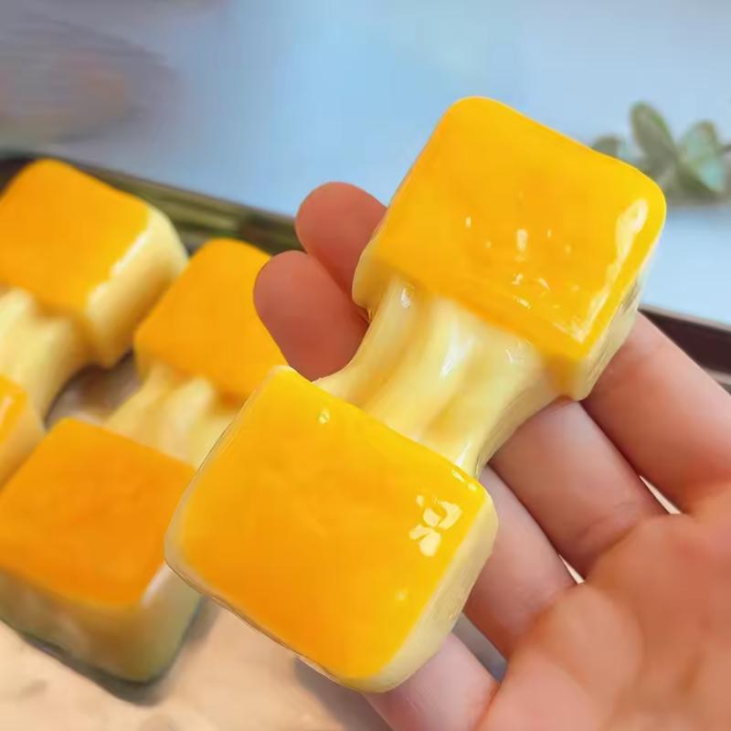Rice Cake Stress Relief Toy Squeeze Fidget Toys For Kids Adults Realistic Soft Stretchy Sensory Gift Anti-Stress