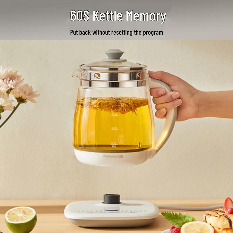 Joyoung 1.5L Smart Glass Health Tea Kettle K15F-WY155 CN plug (adapter included)