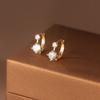 2024 Luxury Zircon Diamond Ear Clips: Niche Design Silver Earrings