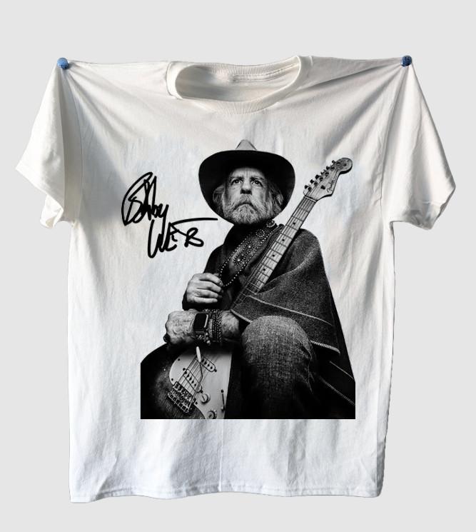 Bob Weir signed white T-shirt unisex All sizes XX851 M
