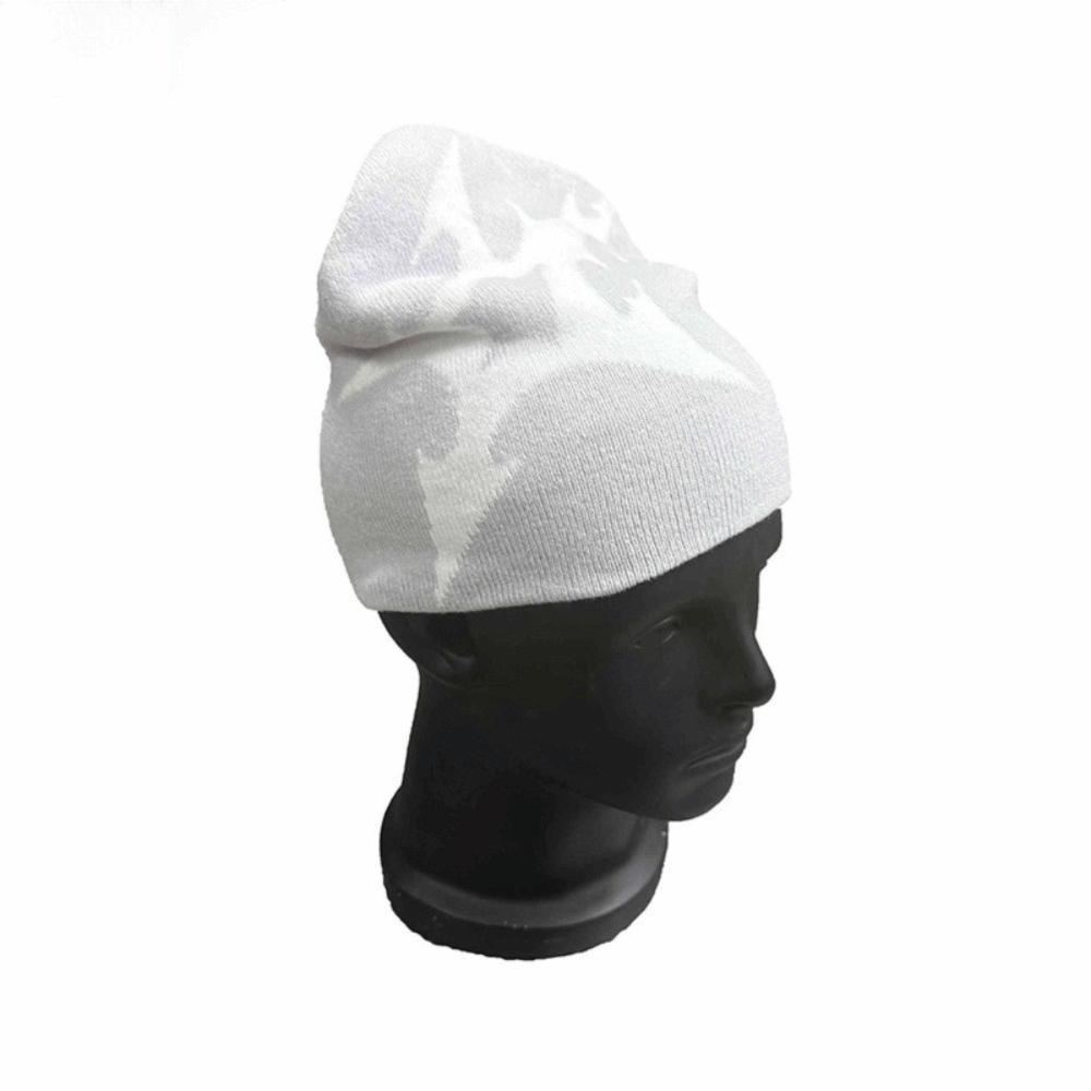 Warm Material Gothic Pattern Jacquard Kpop Hat Y2K Fashion Hip Hop Style Knitting Beanie Knitted Texture Winter Beanie
