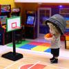1/12 Doll House Basketball Accessory Miniature Hoop and Basketball Model Figurine for Children Fun Roleplay Activity
