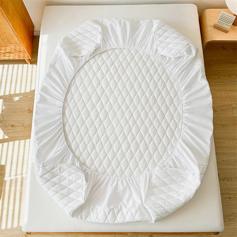 New Waterproof Thicken Mattress Covers Adjustable Fitted Sheets Bed Covers Mattress Pad Protector Sheets For Bed