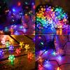 5M 20LED Solar String Lights Outdoor Waterproof 8 Mode Cherry Flower Light For Yard Garden Lawn Holiday Wedding Party Decoration