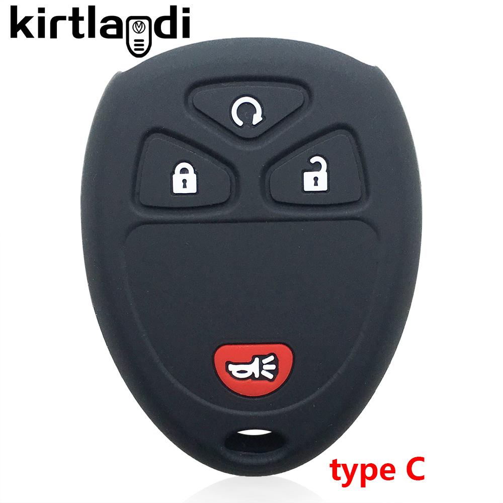 

Силиконовый чехол для пульта дистанционного управления, чехол для ключа для Chevrolet Tahoe Uburban Escalade, для GMC Savana Yukon, для Cadillac Escalade, держатель, брелок