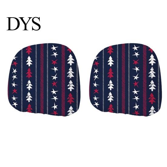 Auto Holiday Gift Ideas 2Pcs Christmas Car Headrest Covers, Elastic Printed Head Rest Cover, Funny Prints Pillow Protector for Cars, Suvs, Universal