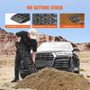 2PCS Traction Boards with PP for Mud Snow Sand Storage Bag Long Black