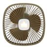 LOGOS Hanger Fan (USB Rechargeable) 81336706 Khaki, 20cm Wide X 20cm Deep X 9.5cm High