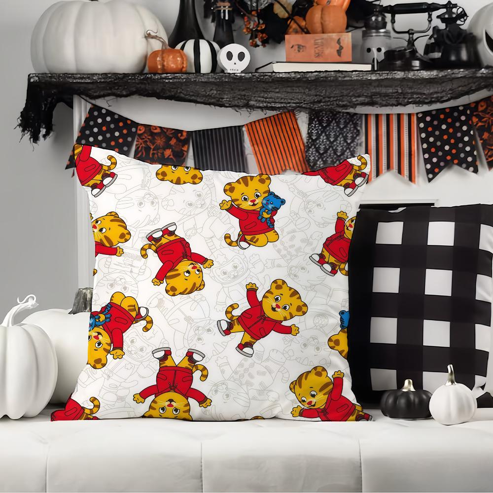 Cartoon Daniel Tiger's Neighborhood Pillow Case Office Cushions Suitable For Sofa Car Bedroom Decorative Cushion Cover