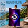 Football Club Emblem lion Beach Towel, Microfiber Beach Towel, Perfect For Pool, Beach, Travel, Home Decor Beach Party Fan gifts