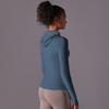 Outdoor Sun Protection Clothes, Tight Fitting Sports Running Fitness Tops, Yoga Clothes, UV Resistant Breathable Hooded Zipper Jacket