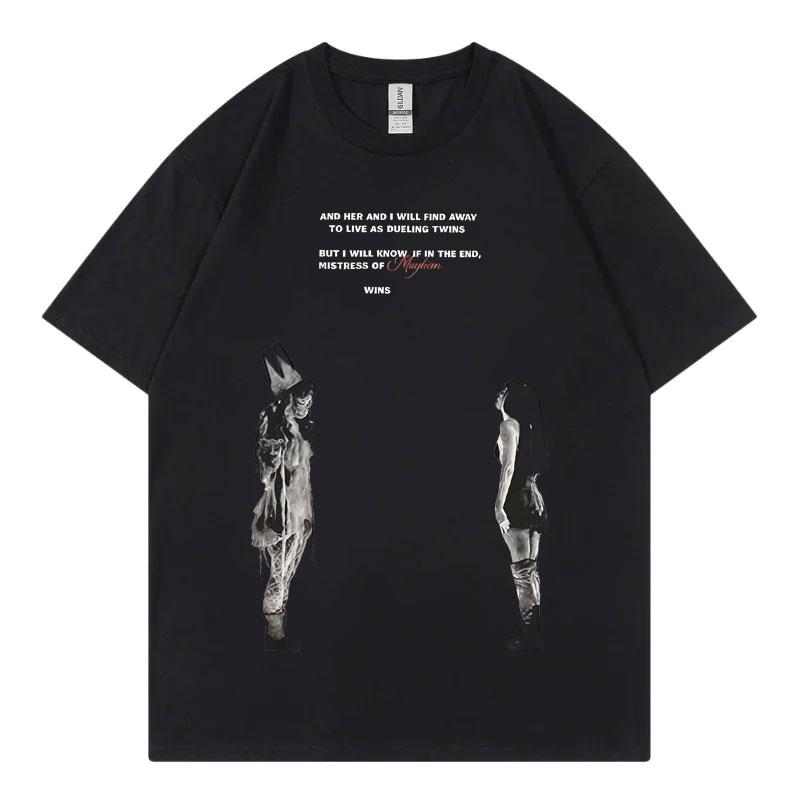 Lady Gaga The Mayhem Ball Tour 2025 Merch T-shirt Men Women Clothing Gothic Vintage T-shirts Fashion Casual Oversized T Shirts