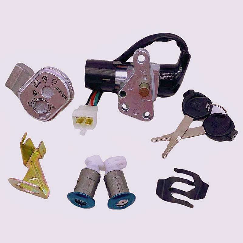 

Lock Set for Jiayue Fengshang FY125T-3P, Jiaying ZF125T-11B/11C, and Zhuimeng JL125T-2 Models