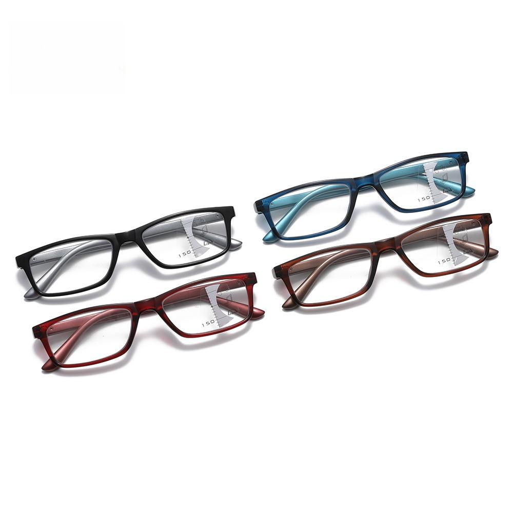 Progressive Multifocal Reading Glasses, Fashionable Anti Blue Light Glasses, Men's and Women's High-definition Reading Glasses