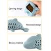 Fish-Shaped Cat Treat Dispenser Toy Cat Puzzle Slow Feeder Interactive Silicone Chew Toy for Indoor