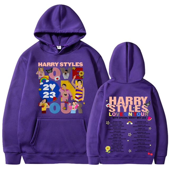 New Love on Tour Koncert Mikina Harajuku Hip Hop Velké Mikiny Unisex Y2k Oblečení Dlouhý rukáv Mikiny s kapucí Streetwear