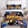 Back To The Future Pattern All Season Duvet Cover Bedding Comforter set Soft Quilt Cover and Pillowcases SingleDouble/Queen/King