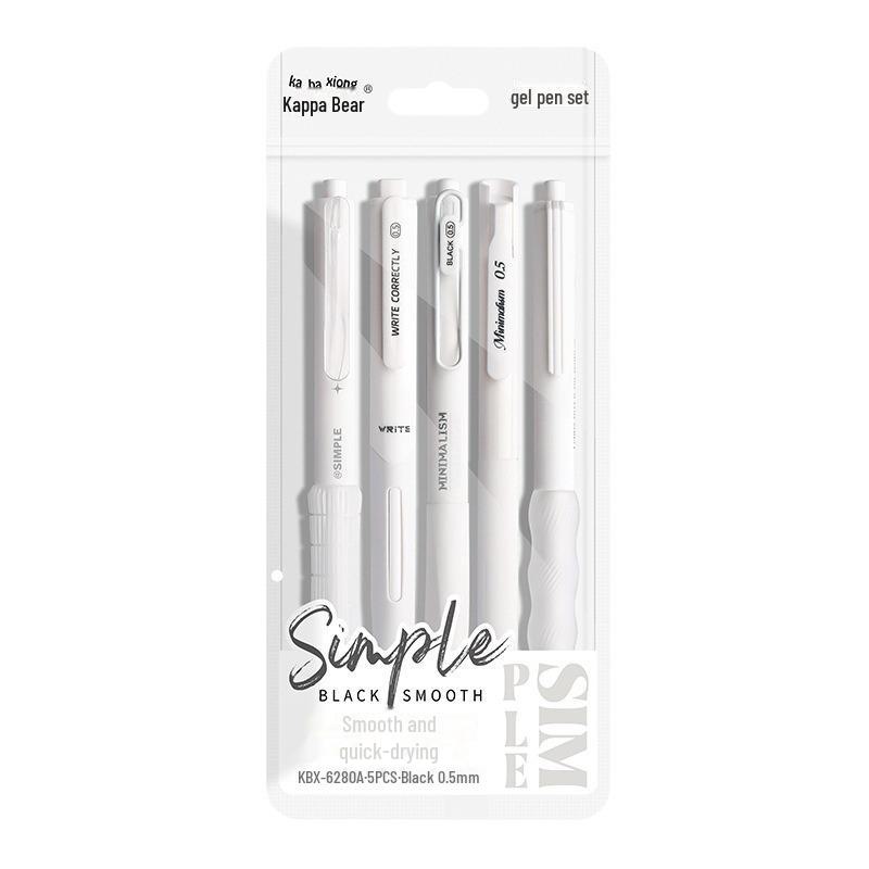 Kaba Bear's New Large-Capacity Brush Pen: Smooth, Ink-Free, Replaceable Core - Ideal for Students' Exams