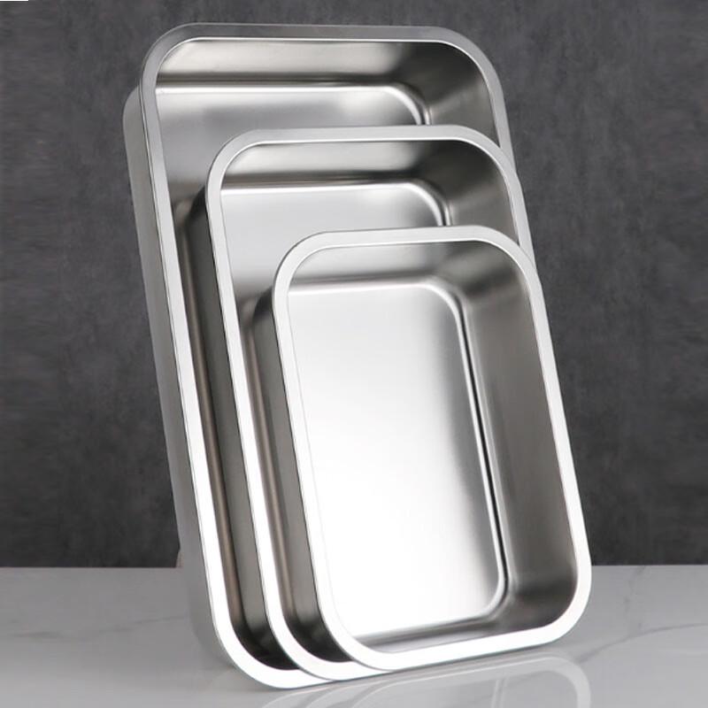 Anyi 304 Stainless Steel Rectangular Food Pan 7cm H x 36cm L x 27cm W