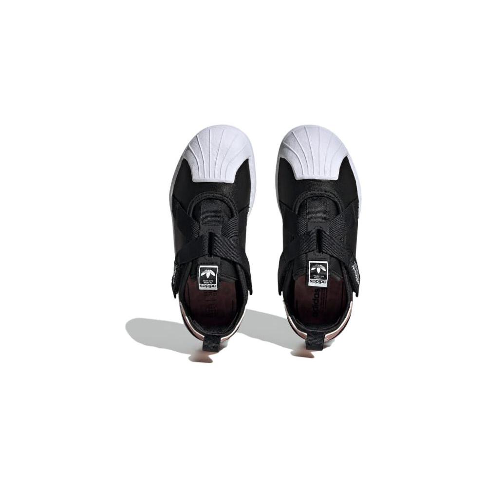Adidas Originals SUPERSTAR 360 Comfortable Breathable Low top Kids' Skateboarding Shoes Black White IG9926