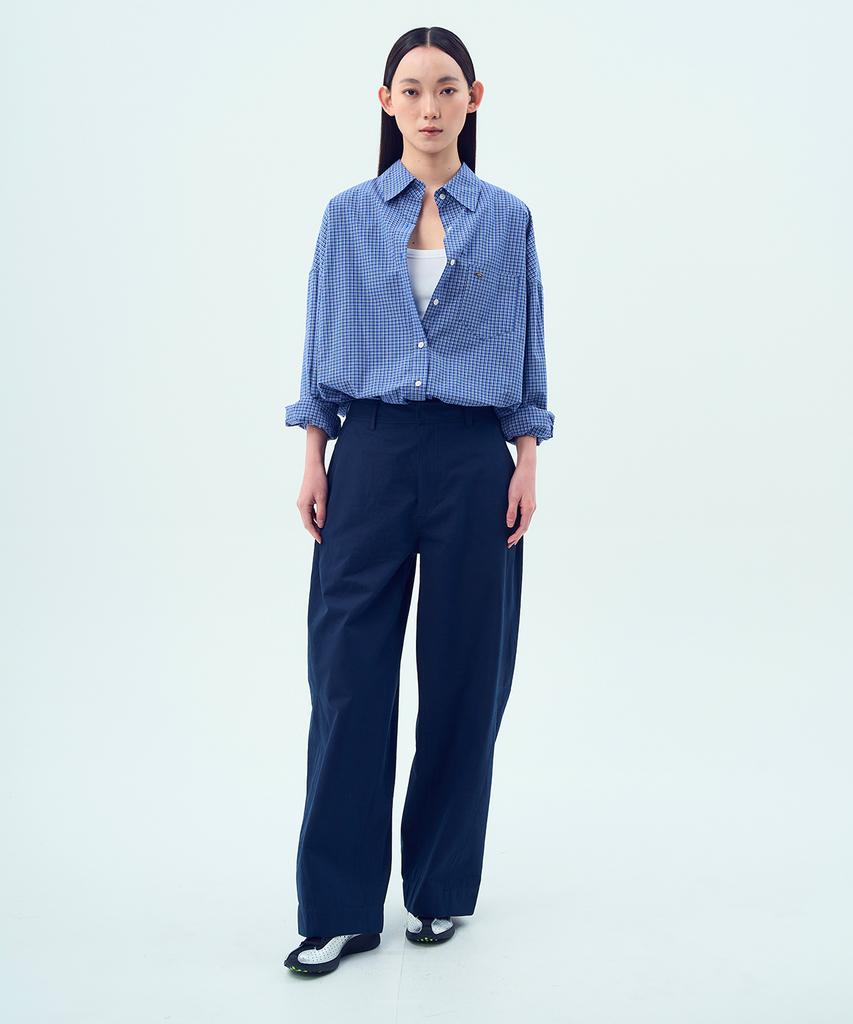 KOBKINO Cotton Stitch Pants (Navy)