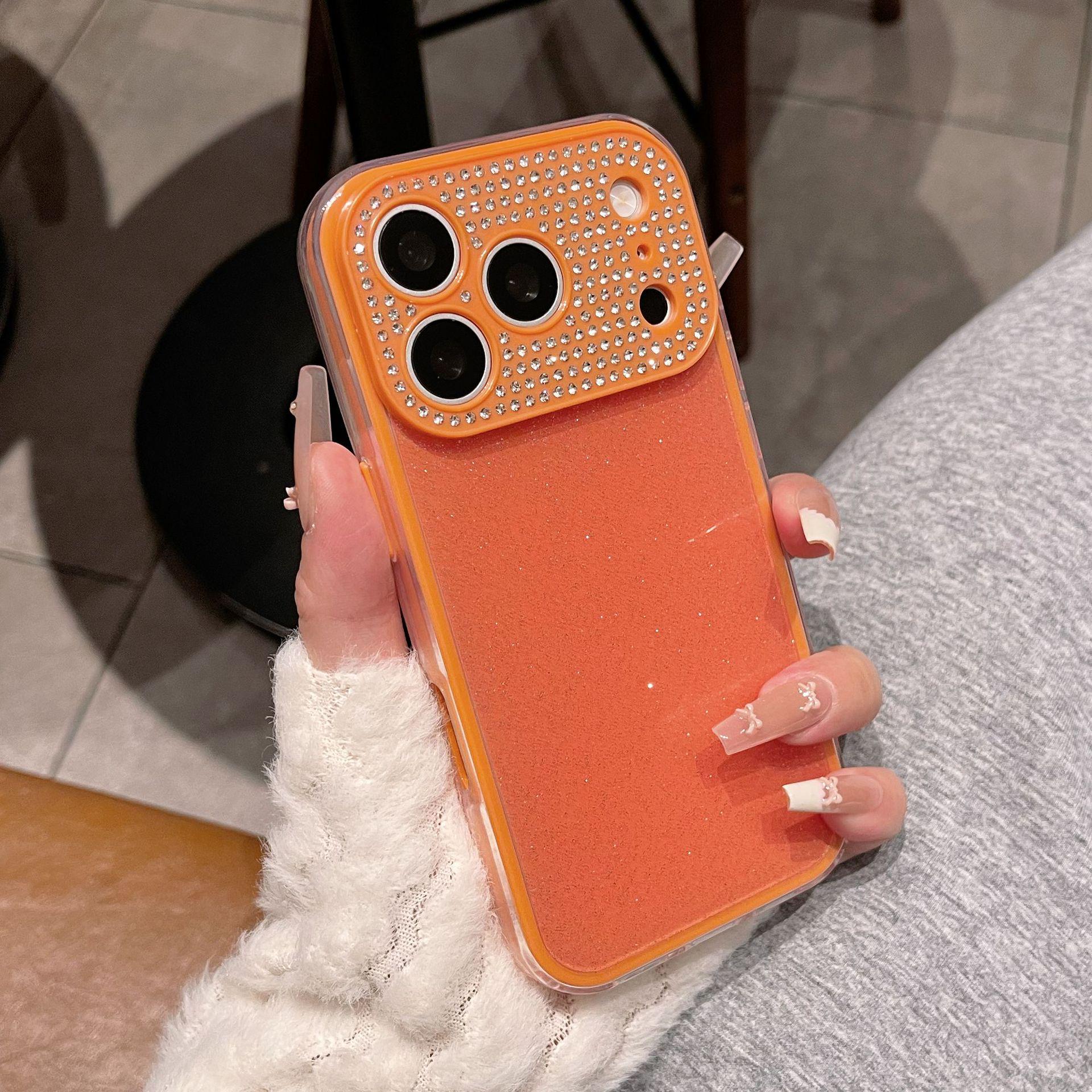 

Lux Rhinestone Glitter iPhone 16 Pro Max Case: Three-in-One Full Coverage for Apple 17 17