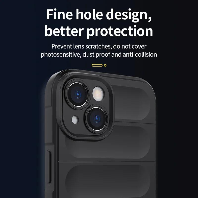 Shockproof Matte Armor Case For Apple iphone 16 15 14 11 12 13 Pro Max Plus Phone Soft Non-slip Skidproof Protective Cover