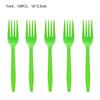 Eucalyptus Leaf Party Tableware: Napkins, Cups, Tablecloth, Cutlery, and Flags for Birthday Celebrations.