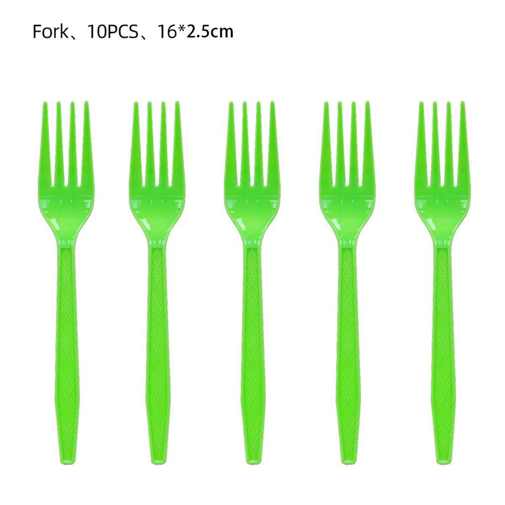 Eucalyptus Leaf Party Tableware: Napkins, Cups, Tablecloth, Cutlery, and Flags for Birthday Celebrations.