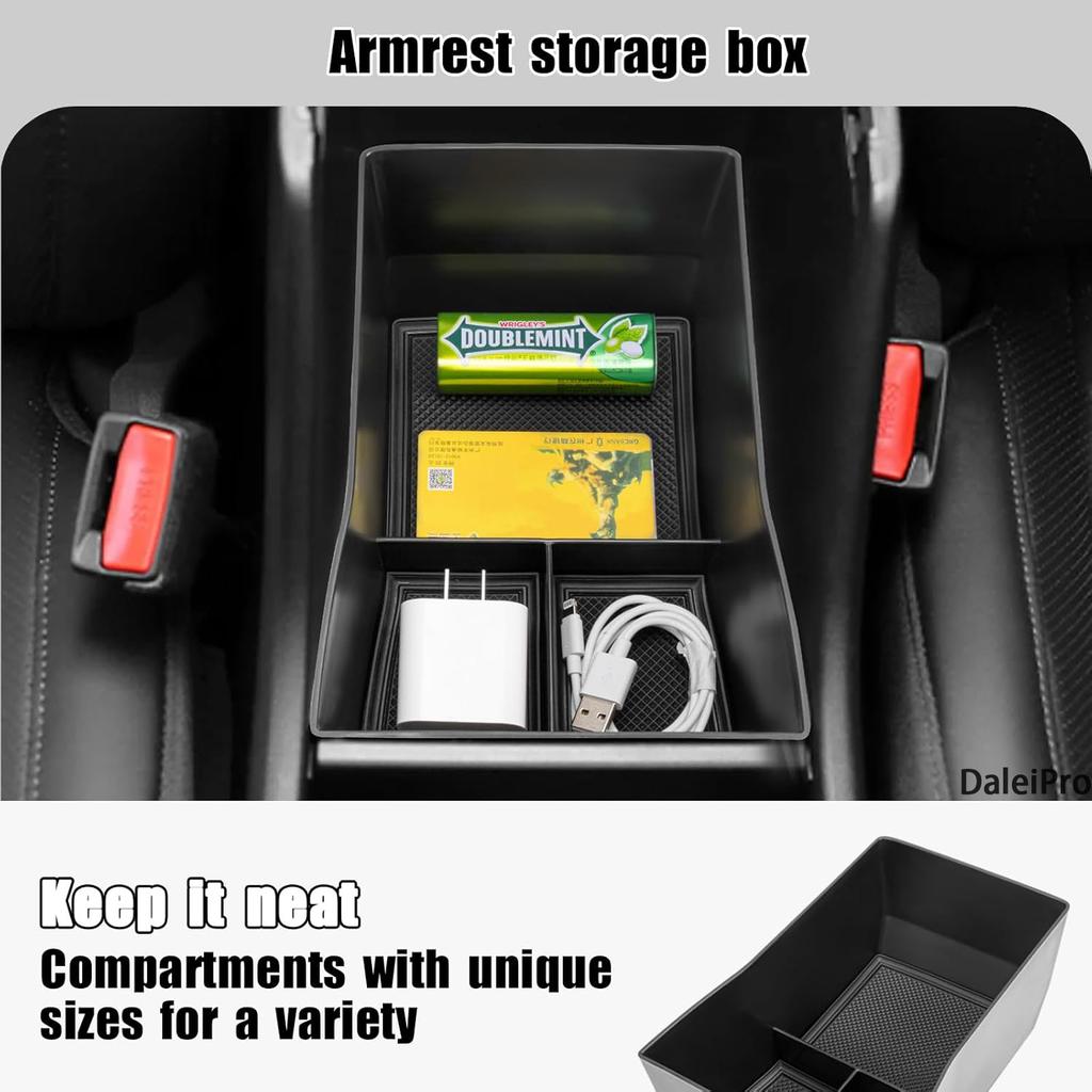 For Kona Hybrid SX2 2024 2025 Centre Console Storage Box Glasses Storage Box Cup Holder Phone Car Organiser Tray Car Accessories