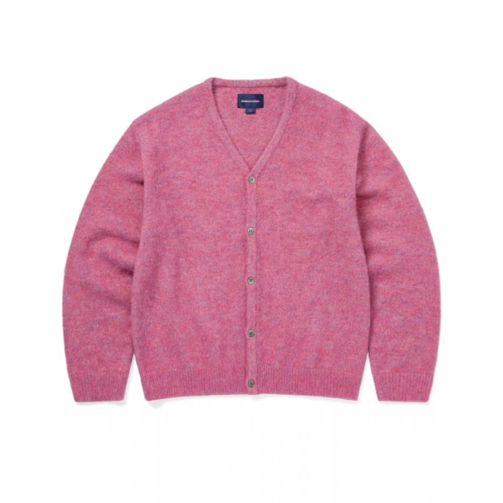 Thisisneverthat Hairy Knit Cardigan Pink S