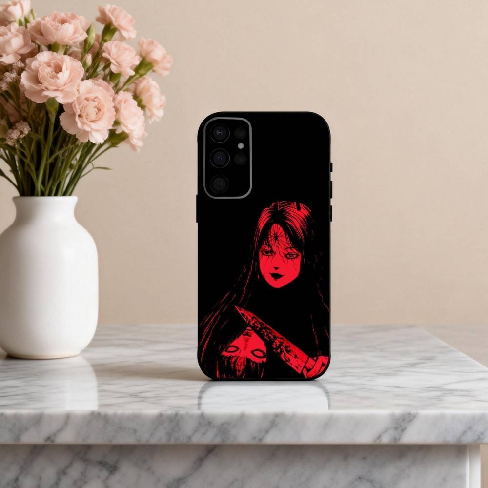 Movie H-Horror T-Tomie-E Phone Case For Samsung S25,24,23,22,30,21,10,9,Ultra,Plus,Lite,FE,4,5 G Soft Black Case