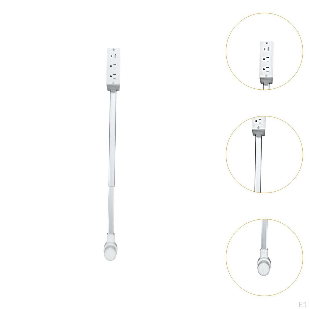 Multi Plug Wall Outlet Extender Electrical USB A C and Two AC Outlets White