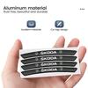 AAABO1 Car Wheel Hub Edge Sticker Emblem Decoration For Skoda Octavia Fabia Rapid Superb Kodiaq Scala Karoq Citigo Kamiq Accessories