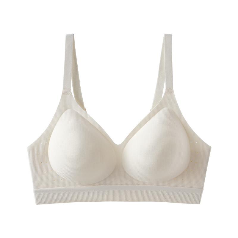 Seamless Bra Women's Seamless Bra Gathering Bra Soft-supported Underwear Invisible Bra Push Up Bra
