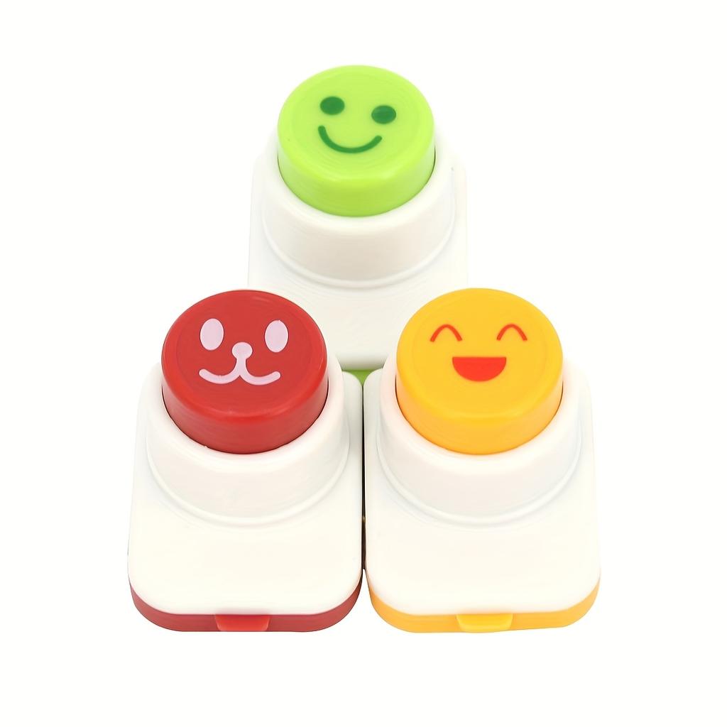 DIY Sushi Making Kit,3pcs Colorful Cartoon Face Nori Punch Set, Plastic Rice Ball Molds,Food Safe Kitchen Gadget for Creative Cooking,Sushi Making Kit