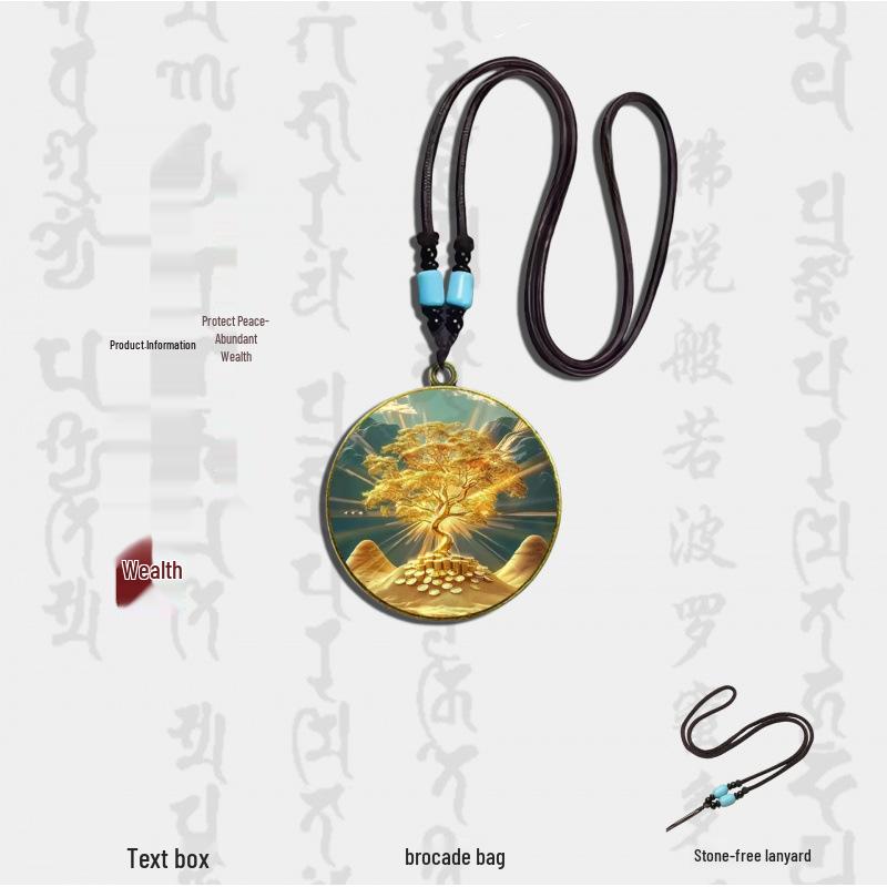 4cm Single-Sided God of Wealth Pendant: Attract Money Charm for Men & Women Jewelry