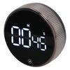 Kitchen Timer Rotating Silent Magnetic Suction Kids Study Timer LED Countdown Timer Black