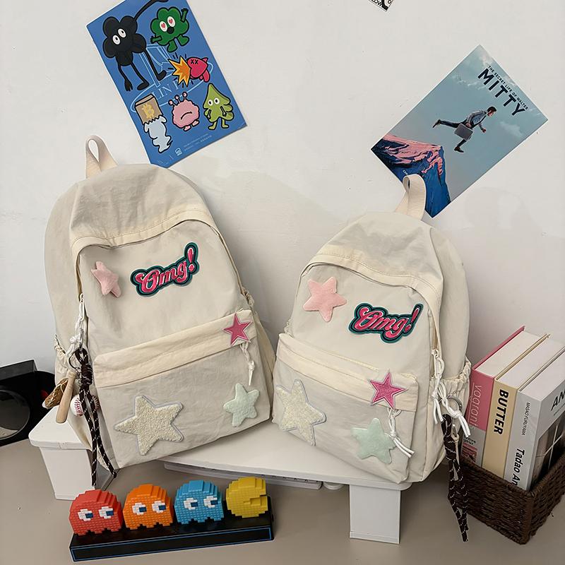 Women's Backpack Cartoon Star Backpack Student Schoolbag