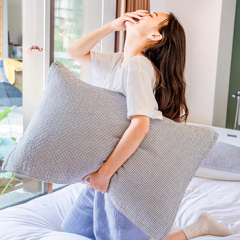 Couple s Four-Layer Cotton Pillowcase: Single Pack, Double-Sided Gauze 50*75cm Pillowcase Single