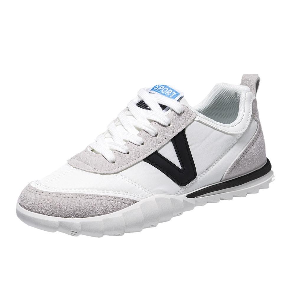 New Men's White Shoes Forrest Gump Casual Shoes for Men's Flat Heel Soft Sole Shoes Fashionable and Comfortable Men's Shoes